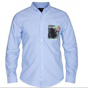 Hurley men’s Ace Oxford Long Sleeve Woven Shirt
